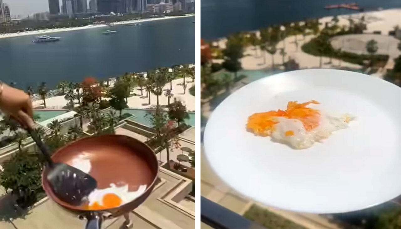 Un turist a gătit ouă-ochiuri în balconul unui hotel din Dubai. Imaginile au devenit VIRALE
