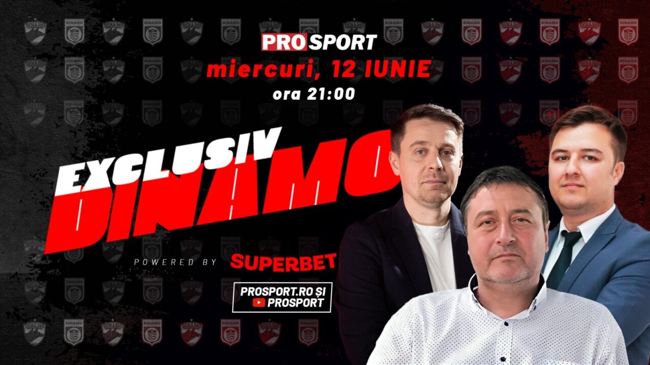 EXCLUSIV DINAMO, miercuri, de la ora 21. Cu Ionuț Popa, comandantul CS Dinamo și Lulu Stoica, președintele Dinamo Socios