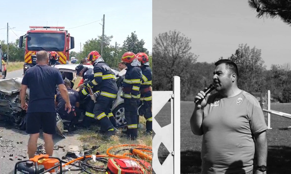 Antrenorul echipei de echitație din Craiova a MURIT într-un accident rutier. Imagini de la locul tragediei
