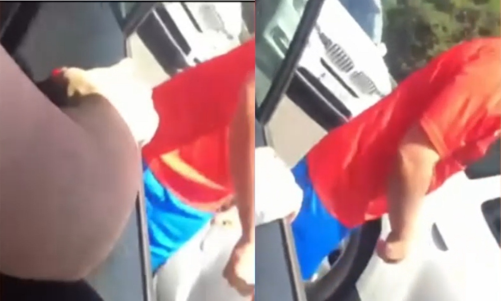 Mașina în care se afla o familie cu copii, ATACATĂ în trafic de un individ furios. Micuții au început să plângă