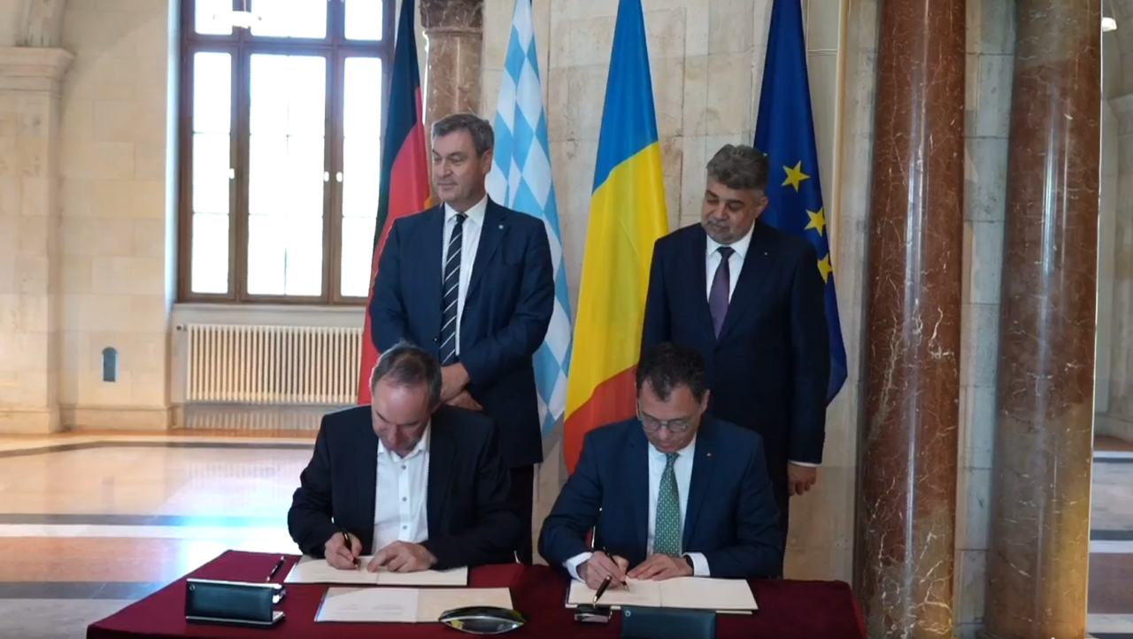 Marcel Ciolacu participă la semnarea MEMORANDUMULUI pe tema antreprenoriatului, IMM-urilor și Start-Ups, în Landul Bavaria
