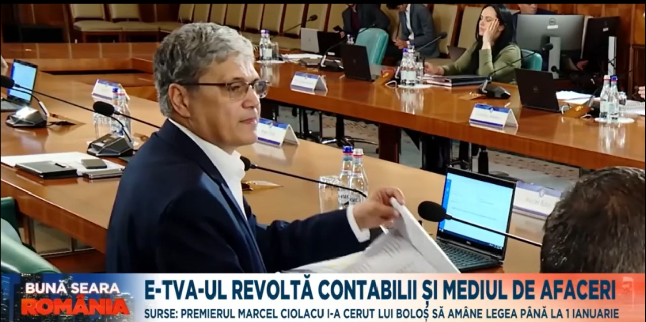 Contabilii și specialiștii din mediul de afaceri solicită ABROGAREA E-TVA. Boloș: „De roadele modulului E-TVA ne vom bucura pe termen lung”