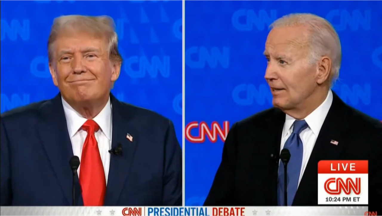 Momentul în care Donald Trump îl provoacă pe Joe Biden la o partidă de GOLF, în timpul dezbaterii. Biden: „Joc, dacă poți să-ți cari singur crosele”