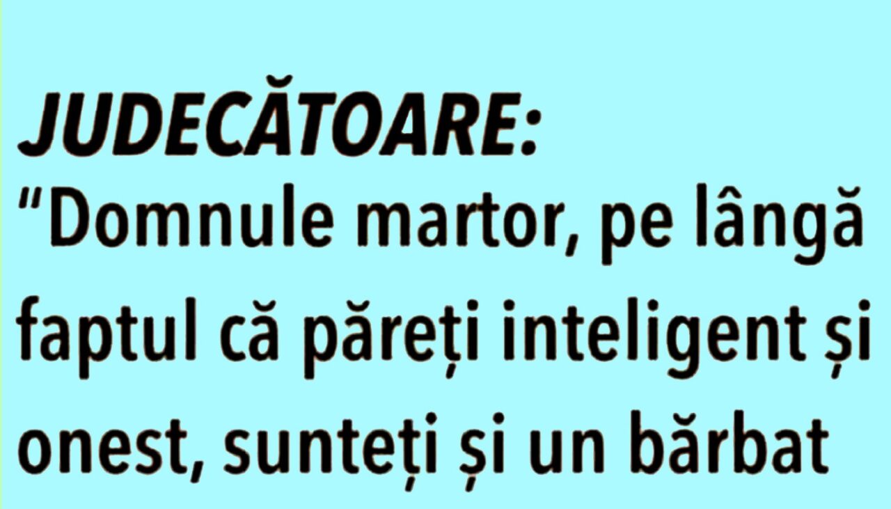Bancul de joi | Judecătoarea și martorul