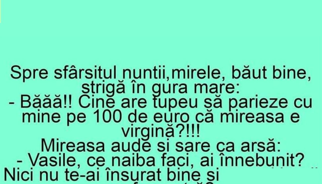 BANCUL ZILEI | Sfârșitul nunții