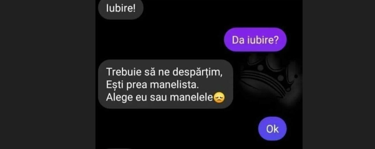 BANCUL DE MARȚI | „Iubire, trebuie să ne despărțim. Ești prea manelistă…”