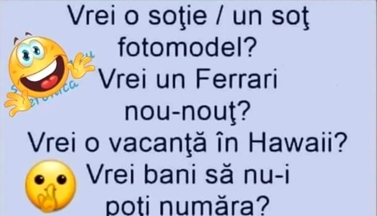 BANC | Vrei o soție fotomodel?