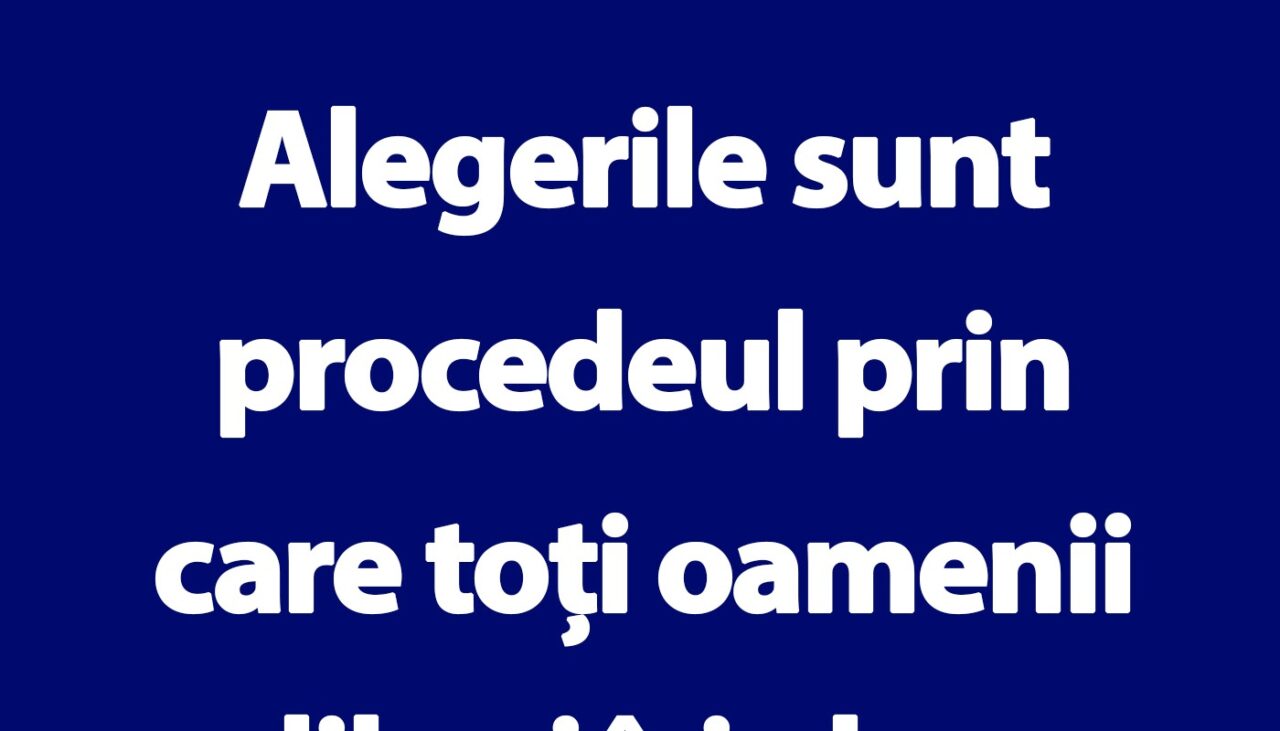 BANCUL ZILEI | Ce sunt alegerile, de fapt