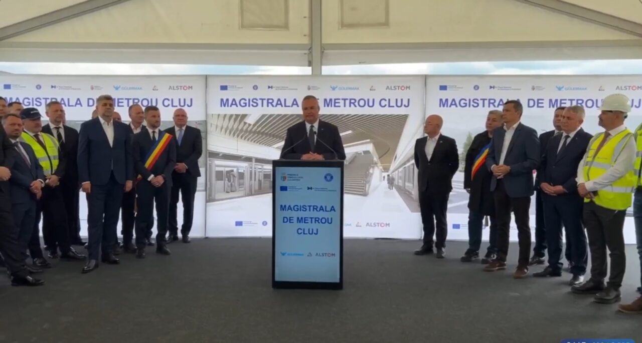 Nicolae CIUCĂ la CLUJ: Acest METROU va face în așa fel încât 29.000 de autovehicule să NU mai CIRCULE