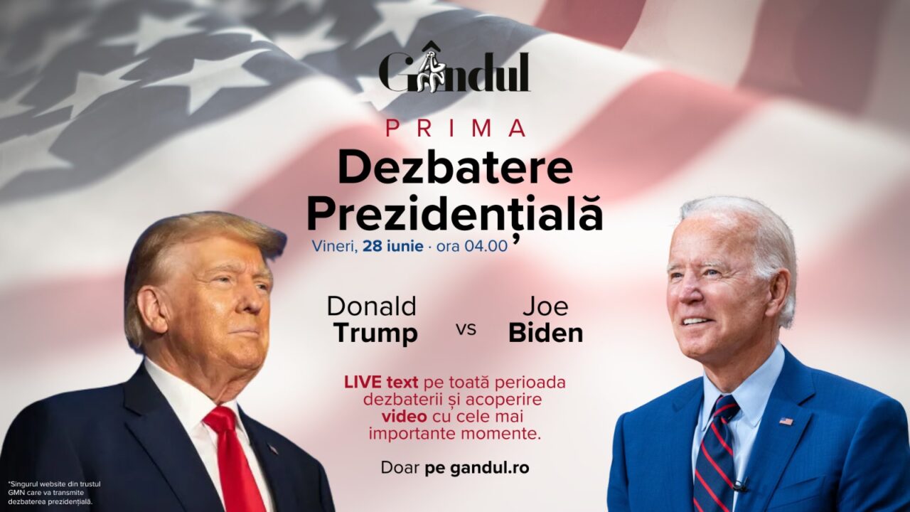 Prima CONFRUNTARE Joe Biden – Donald Trump, pentru președinția SUA / Gândul transmite dezbaterea, joi noapte, la ora 04.00