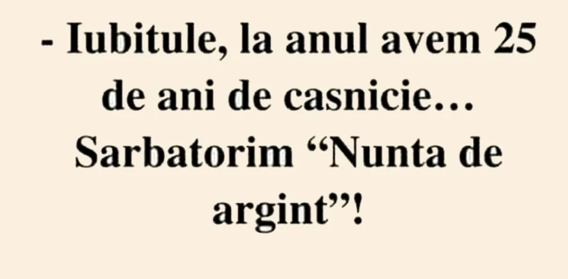 BANCUL de sâmbătă | Ce urmează după nunta de argint