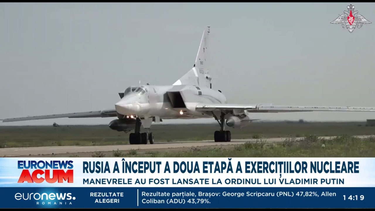 Rusia și Belarus încep a doua etapă a exercițiilor NUCLEARE