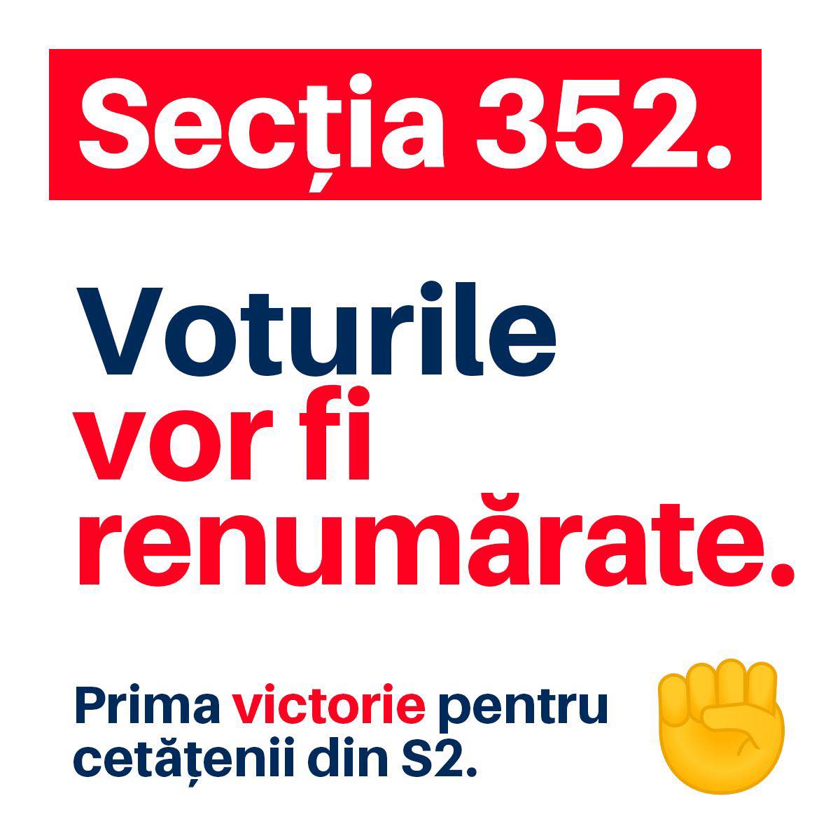 BEC a decis RENUMĂRAREA voturilor din secția nr. 352: În procesul verbal s-a comis o EROARE de transcriere