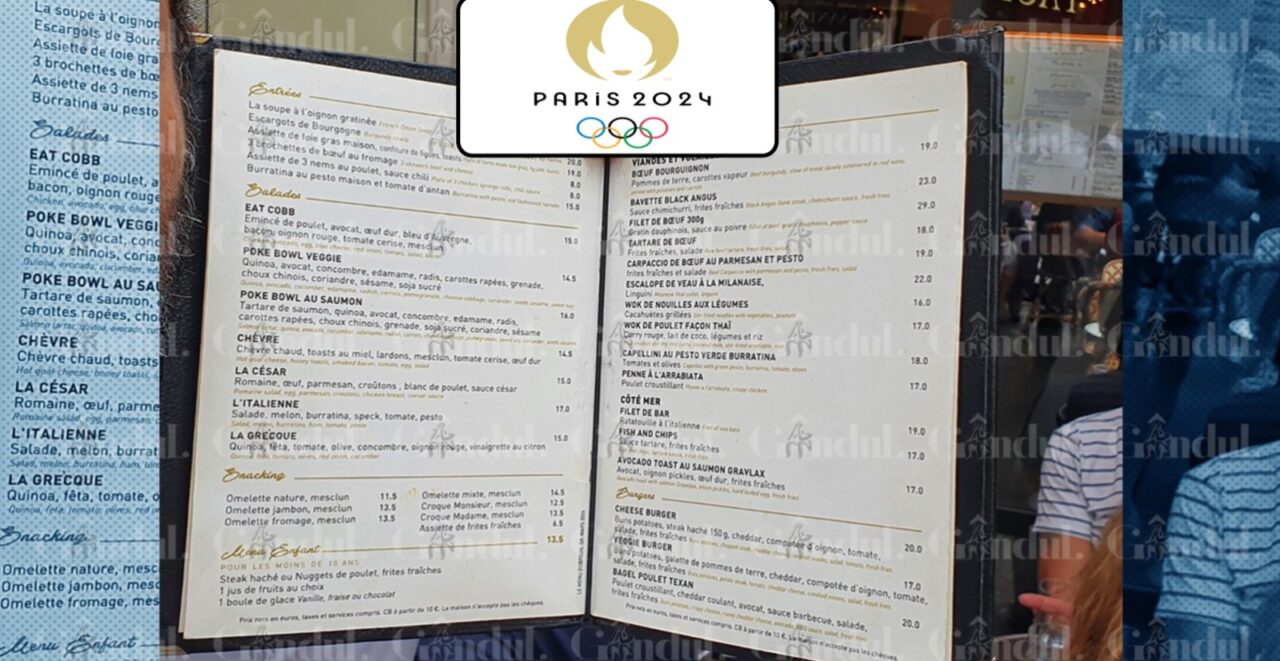Cât costă să mănânci o OMLETĂ într-un restaurant din Paris, pe durata Jocurilor Olimpice