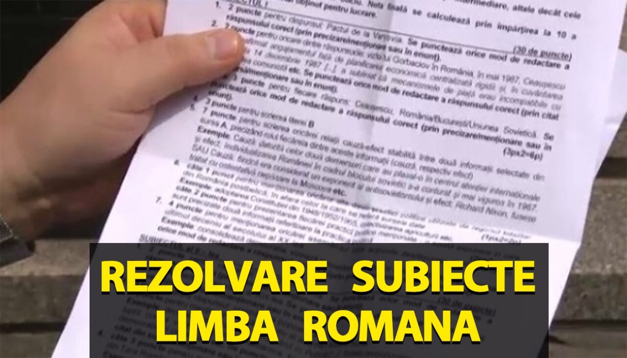 BACALAUREAT 2024 | Cum se rezolvă subiectele de la Limba și literatura română, de fapt