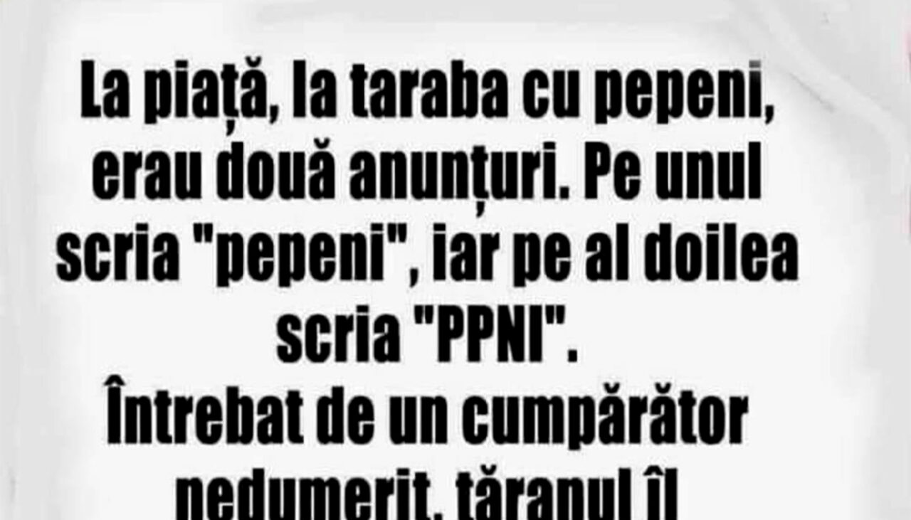 Bancul de sâmbătă | Taraba cu pepeni