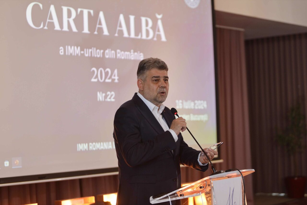 Marcel Ciolacu, la lansarea Cărții Albe a IMM-urilor din România: Cele mai importante REFORME se vor regăsi în cererea de plată numărul patru din PNRR