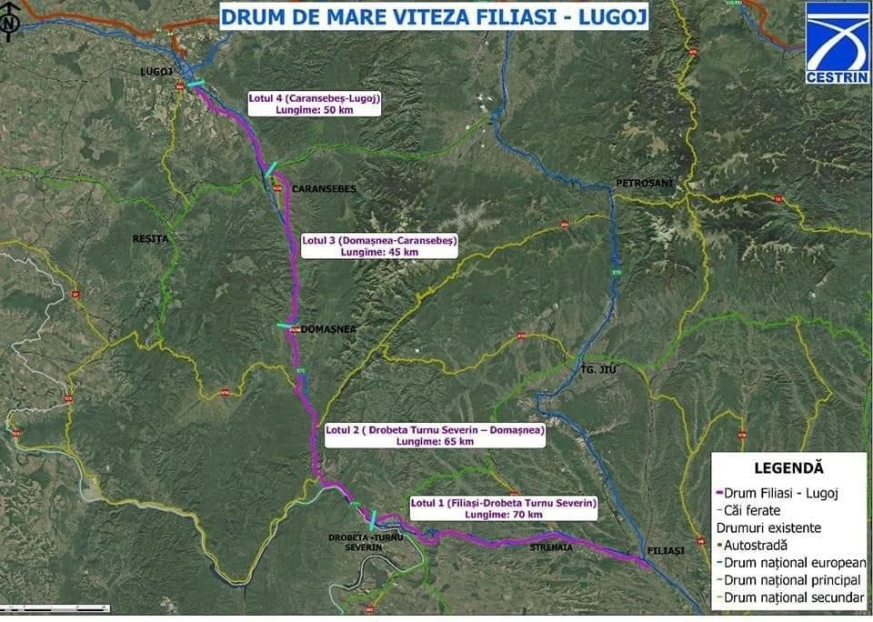 Ultimul lot al drumului de mare viteză Caransebeş – Lugoj / Sorin GRINDEANU: CNAIR a desemnat câștigătorul pentru studiul de fezabilitate