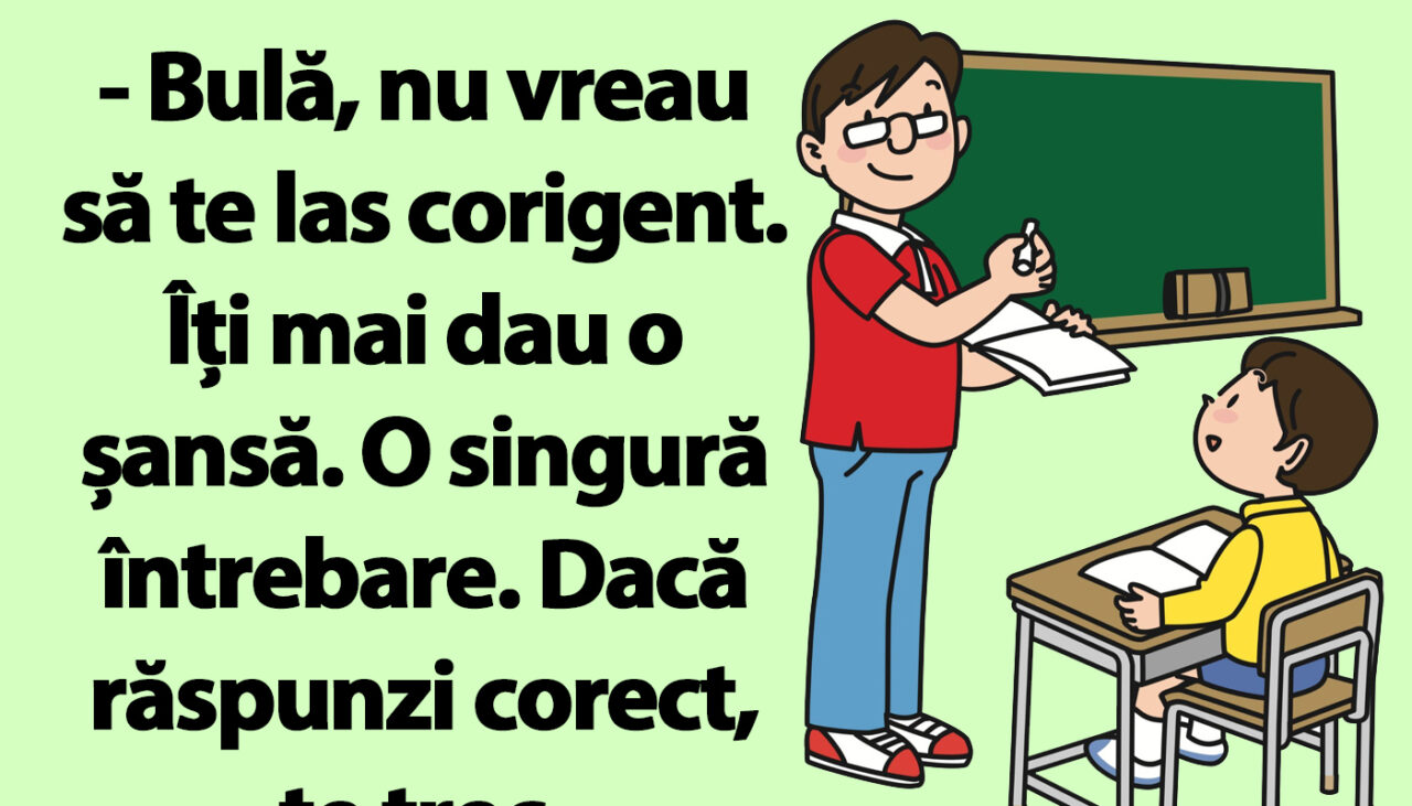BANC | „Bulă, la ce temperatură fierbe apa?”