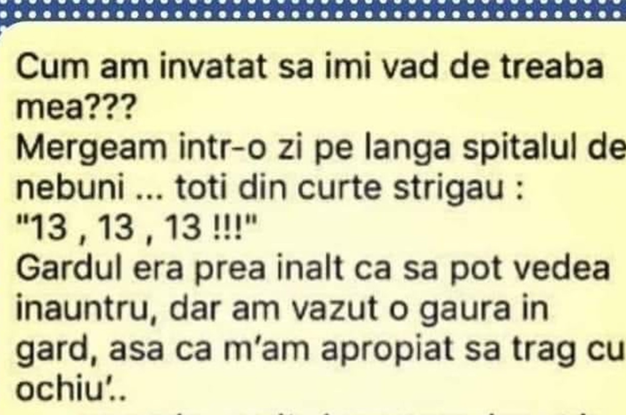 BANCUL de miercuri | „Cum am învățat să-mi văd de treaba mea”