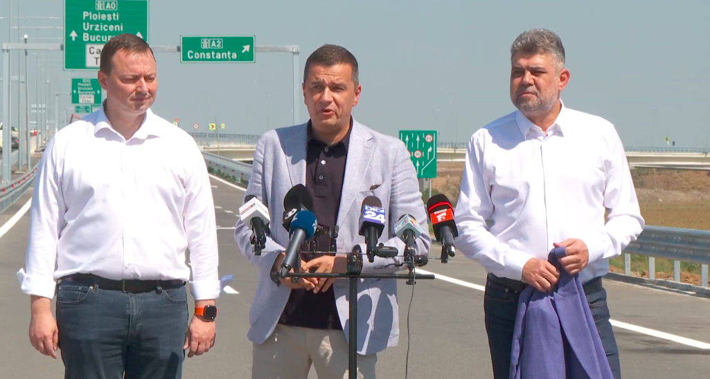 Sorin Grindeanu: Miercuri se vor da în circulaţie ultimii 10 kilometri din LOTUL 1 de pe A0 Sud / Autostradă completă de la Craiova la Constanța