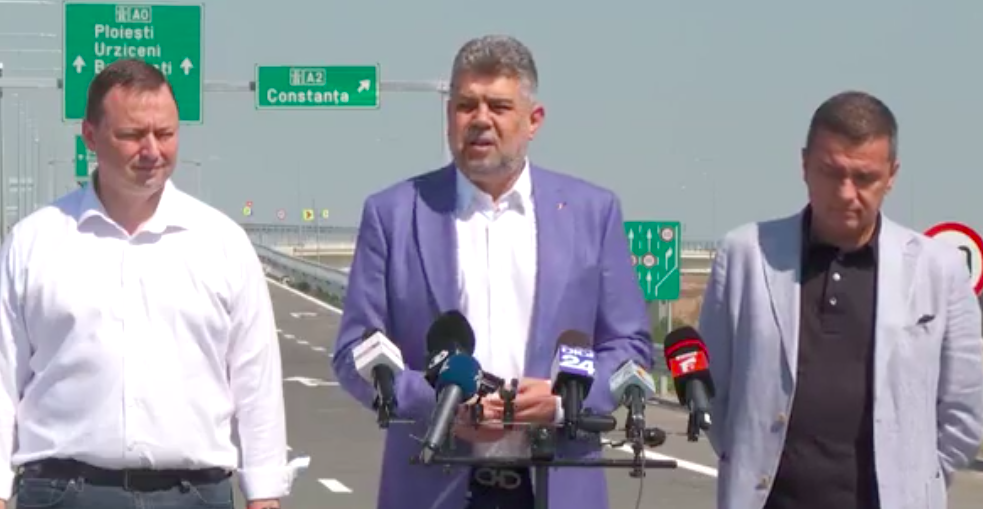 Marcel Ciolacu: Toată zona limitrofă Bucureştiului şi cartierele periferice vor merge pe AUTOSTRADĂ direct până la Constanţa