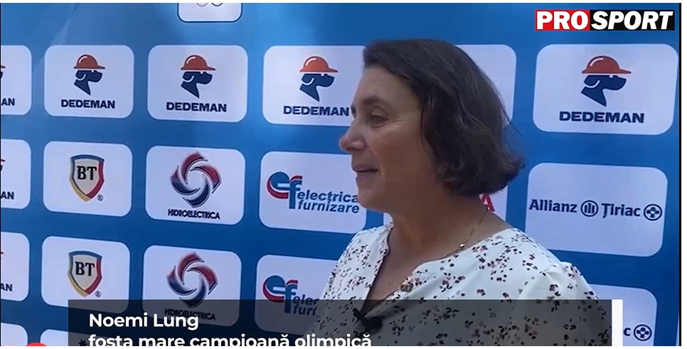 Noemi Lung este la Paris pentru a-l susține pe David Popovici