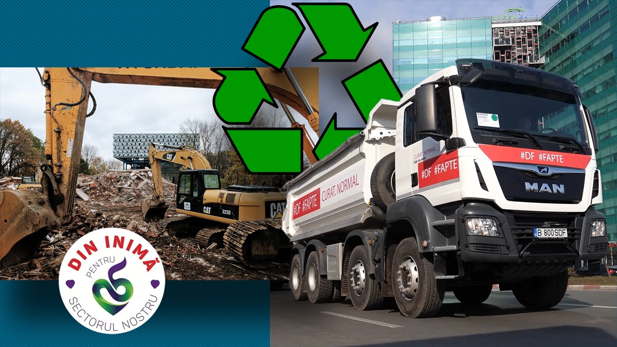 (P)SALUBRIZARE Sector 5: Materialele de construcție și demolare pot fi reciclate și reutilizate în proiecte noi de construcție