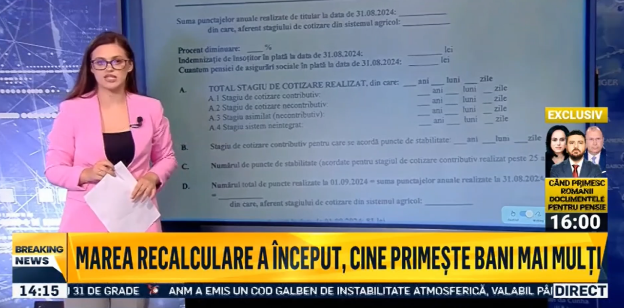 Ce implică decizia de RECALCULARE a pensiilor și câți bani vor primi cetățenii în funcție de noua formulă
