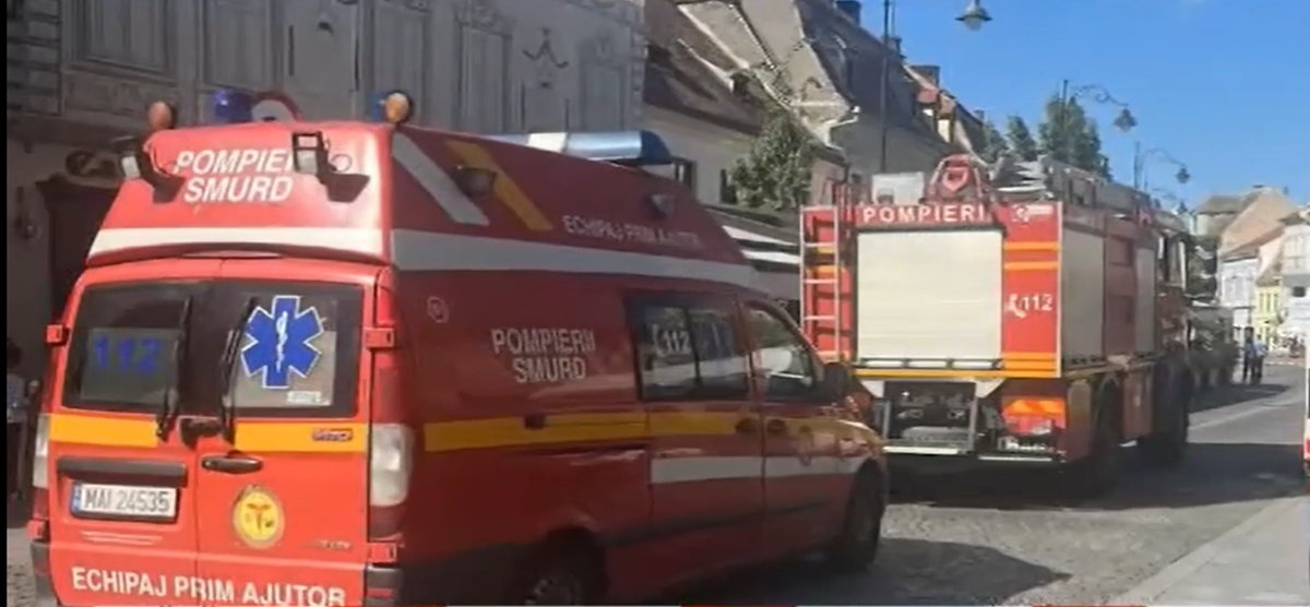 Sibiul, zguduit de o EXPLOZIE subterană. Echipajele au intervenit de urgență