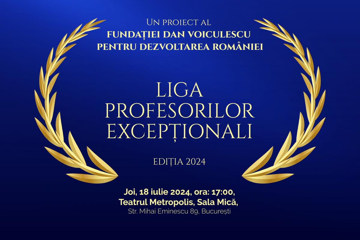 GALA Profesorilor Excepționali. Înalte oficialități române vor fi alături de cei mai buni dascăli din țară