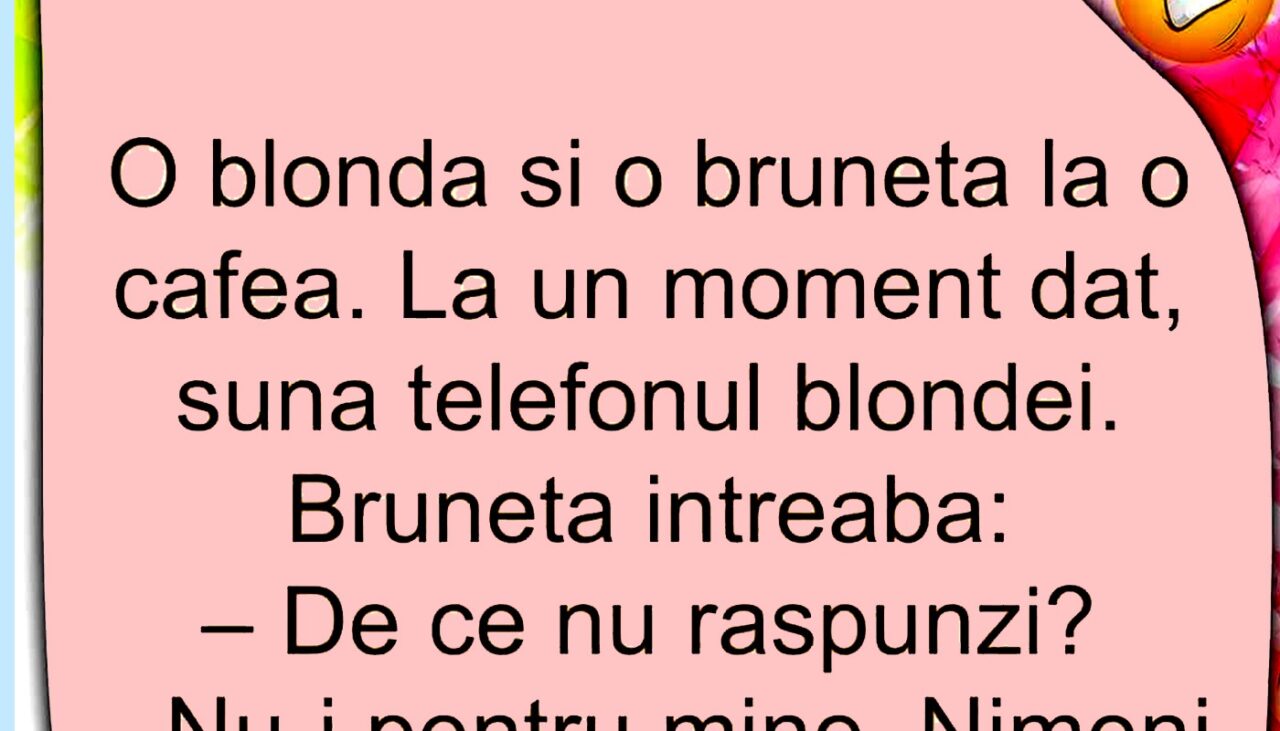 Bancul de duminică | O blondă și o brunetă, la o cafea
