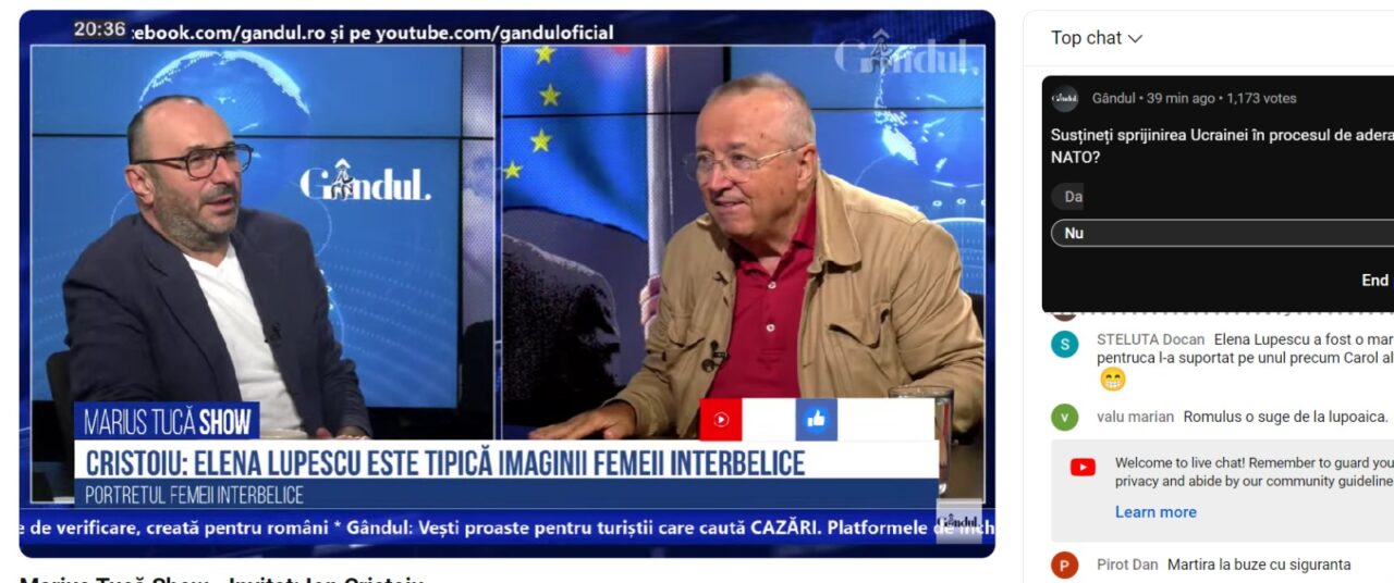 Poll Marius Tucă Show. Susțineți sprijinirea Ucrainei în procesul de aderare la NATO?
