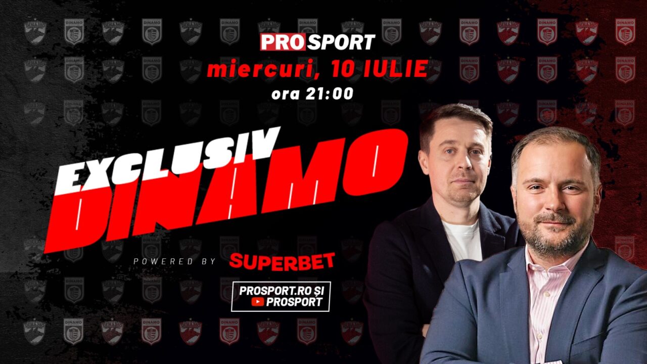 EXCLUSIV DINAMO, miercuri, de la 21. Subiectul zilei, construcția noului stadion din „Ștefan cel Mare”, invitat, Rareș Hopincă, primarul Sectorului 2