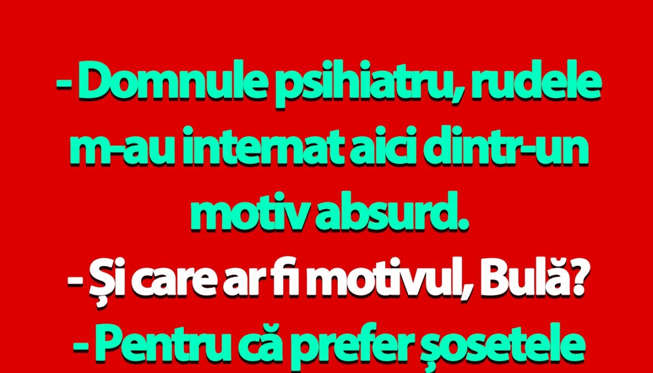 BANC | Bulă, în cabinetul psihiatrului