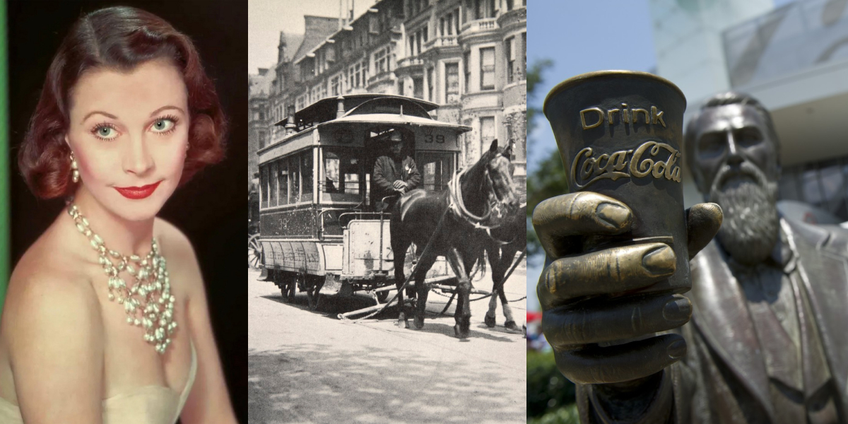 8 IULIE, calendarul zilei: Se năștea inventatorul Coca-Cola/Timișoara inaugurează prima linie de tramvai tras de cai din Europa/Deceda Vivien Leigh