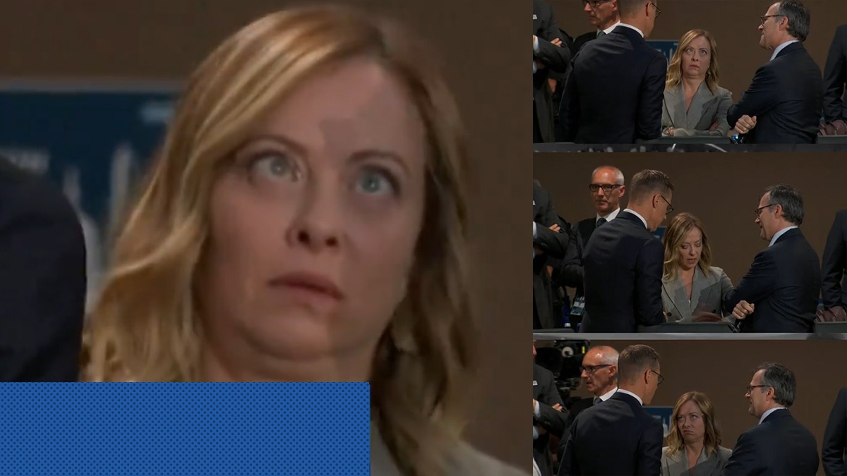 Giorgia Meloni, virală pe X. Premierul italian este exasperat de întârzierea lui Biden la summitul NATO