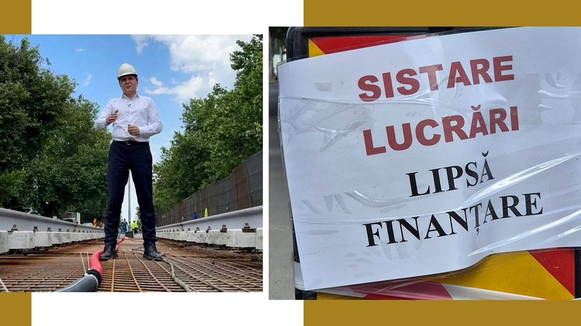 Se REIAU lucrările la „tramvaiul corporatiștilor”, pe linia 5. Constructorul le sistase, acuzând Primăria Capitalei că nu mai finanțează proiectul