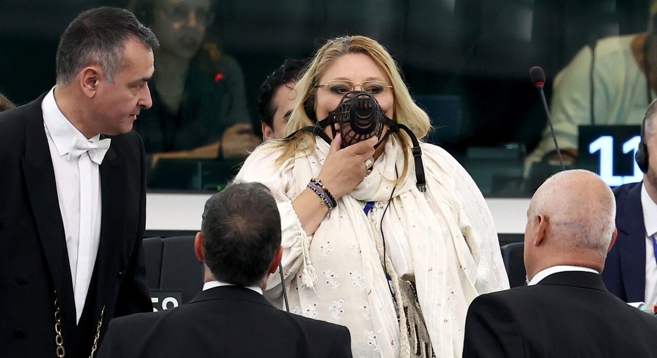 Diana ȘOȘOACĂ, dată afară din plenul Parlamentului European. A purtat botniță și a urlat la Roberta Metsola
