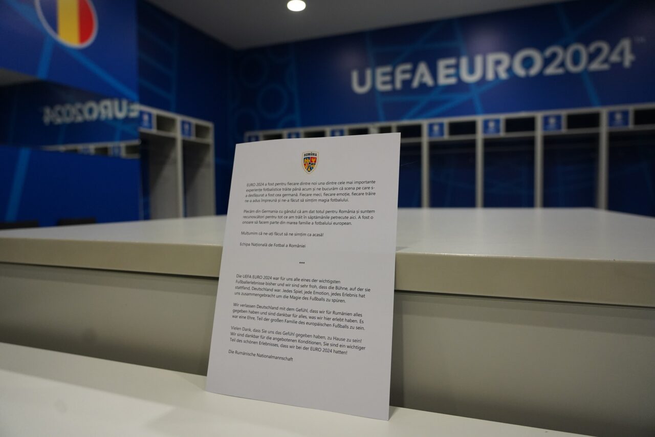Reacția UEFA, despre scrisoarea lăsată de Naționala României în vestiarul de la Munchen: „Oaspeții perfecți”