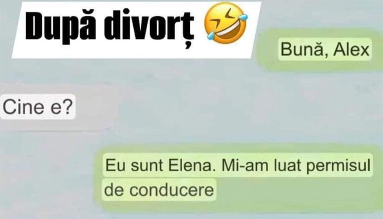 Bancul de joi | După divorț