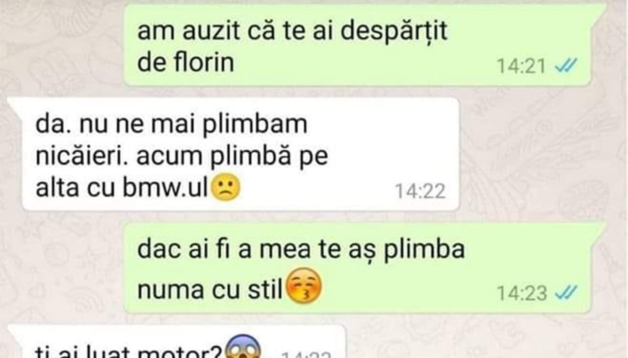 BANCUL ZILEI | „Am auzit că te-ai despărțit de Florin”