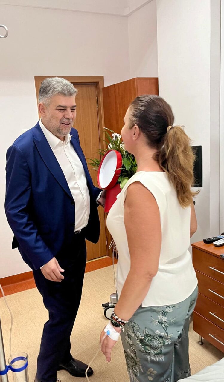 Premierul Marcel Ciolacu a vizitat-o la spital pe Natalia INTOTERO: Are un tonus bun și se va recupera rapid