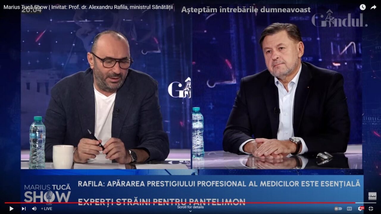 POLL Marius Tucă Show: Scandalurile din spitale v-au afectat încrederea în actul medical și în cadrele medicale?