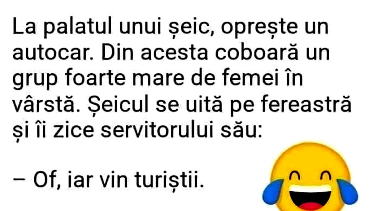 BANCUL ZILEI | La palatul unui șeic, oprește un autocar