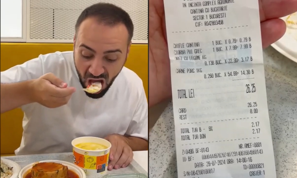 Locul din București, unde mănânci IEFTIN și bun. O friptură de porc costă 14 lei și o supă, mai puțin de 9 lei
