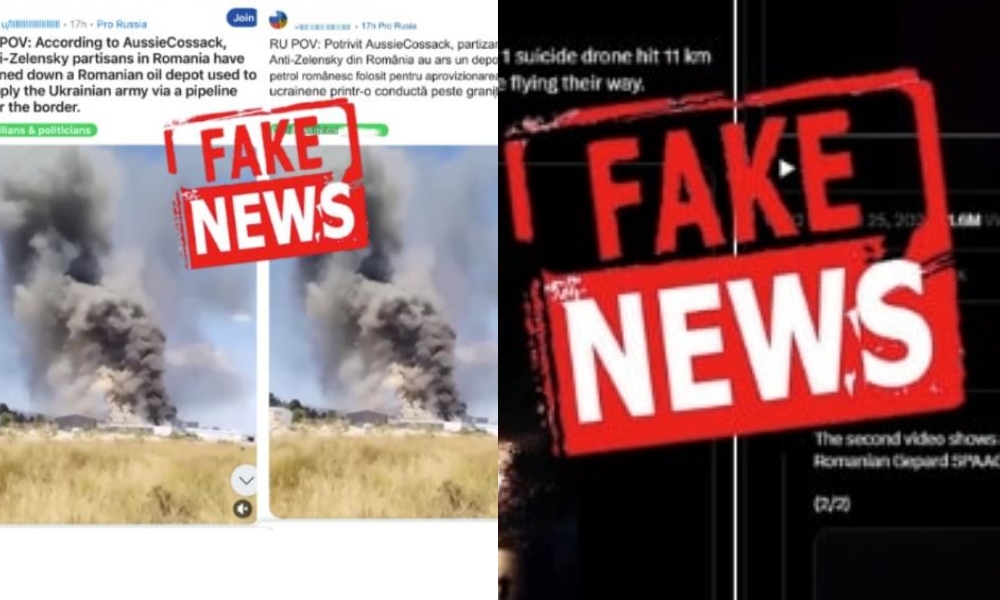 MApN dezminte un FAKE-NEWS despre incendierea unui depozit de carburanți: „Informațiile sunt false”