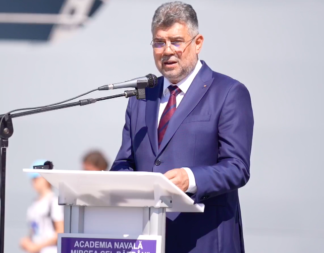 Marcel Ciolacu, la ceremonia de sosire în Portul Constanța a NAVEI-școală “Mircea”: ,,Ați avut multe de TRAS în aceste săptămâni pe mare