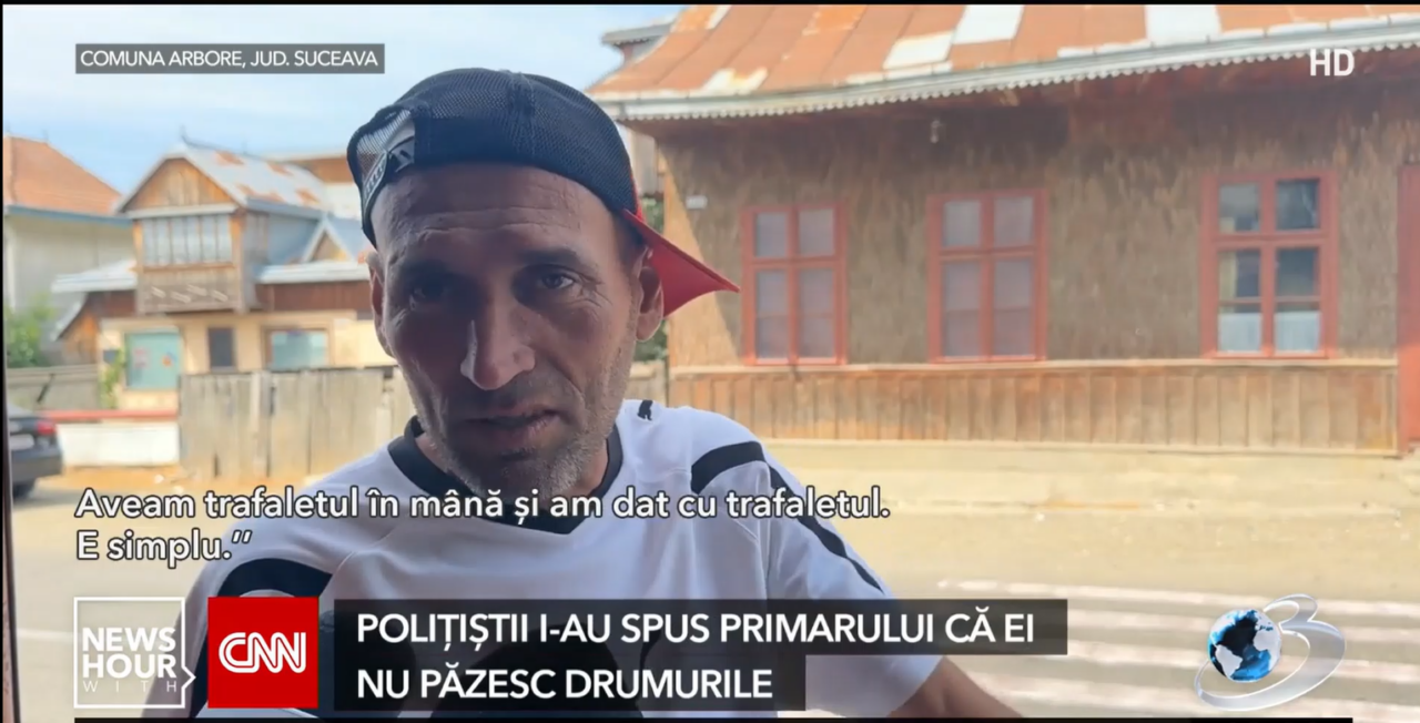 Un bărbat din Suceava și-a făcut propria trecere de PIETONI în fața barului: „Îmi place să beau aici. Ei conduc cu viteză”