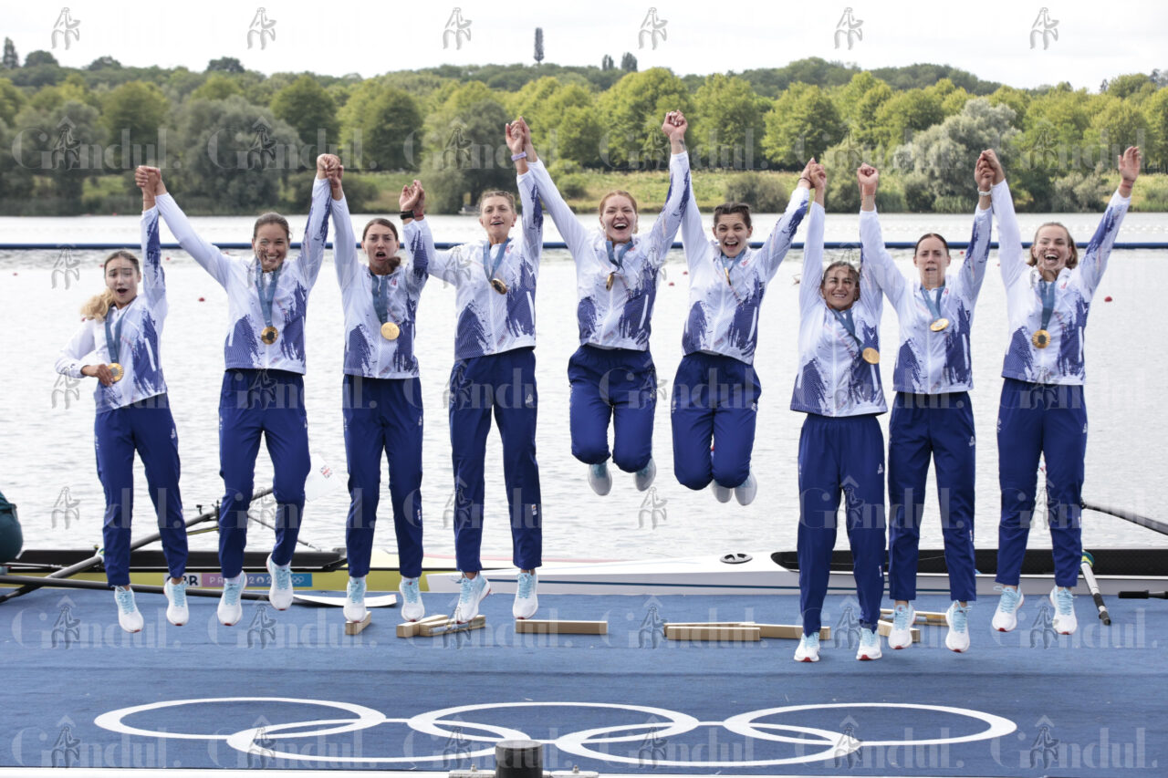 Barca de 8+1 feminin a României a cucerit AURUL la Jocurile Olimpice de la Paris